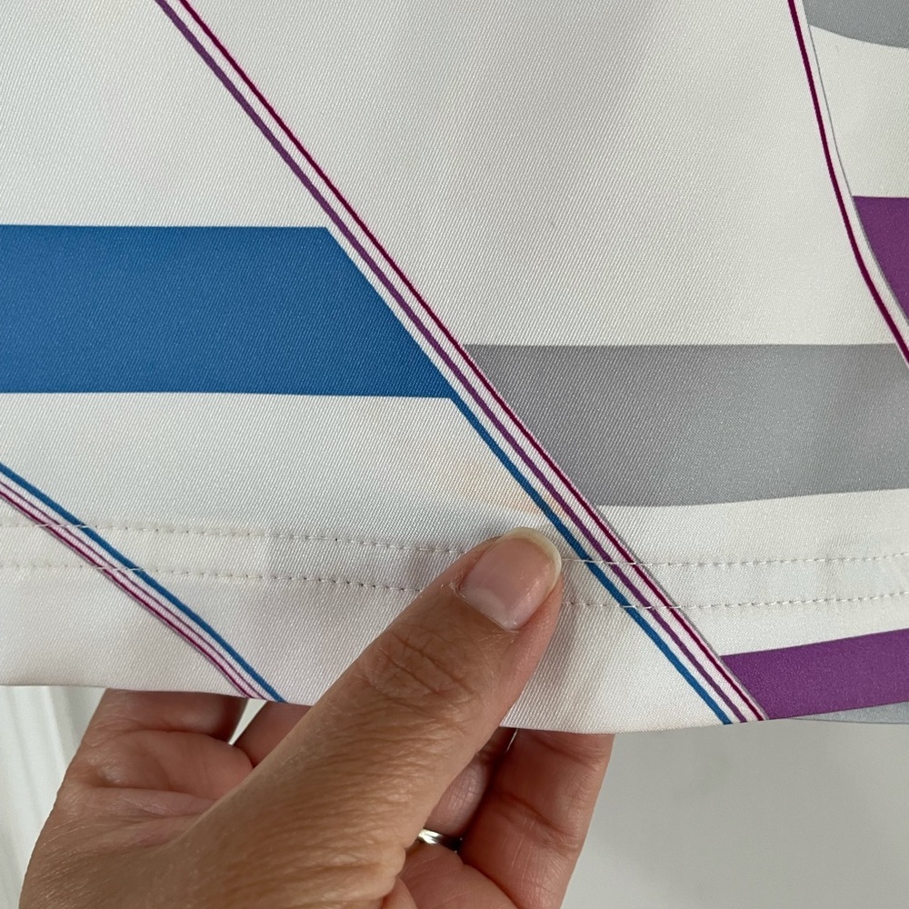 Adidas Cimacool Golf Skort Geometric Design Size 2 - Picture 5 of 9